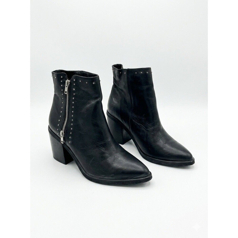 Tellenzi Womens Black‎ Studded Ankle Boots Us 6 033